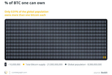 % of BTC one can own