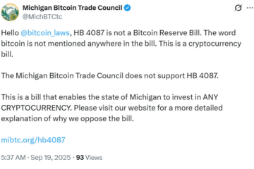 Michigan pushes ahead with strategic crypto reserve bill