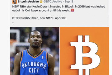 NBA star Kevin Durant recovers Coinbase account after nearly 10 years