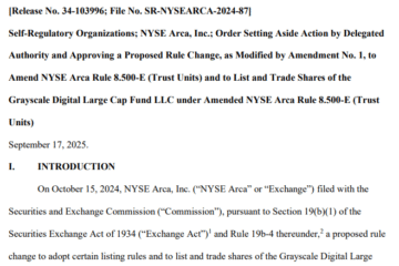 SEC approves first US multi-asset crypto ETP from Grayscale