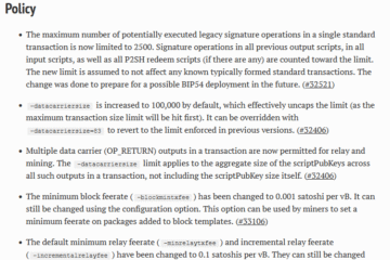 Bitcoin Core v30 goes live with controversial OP_RETURN change