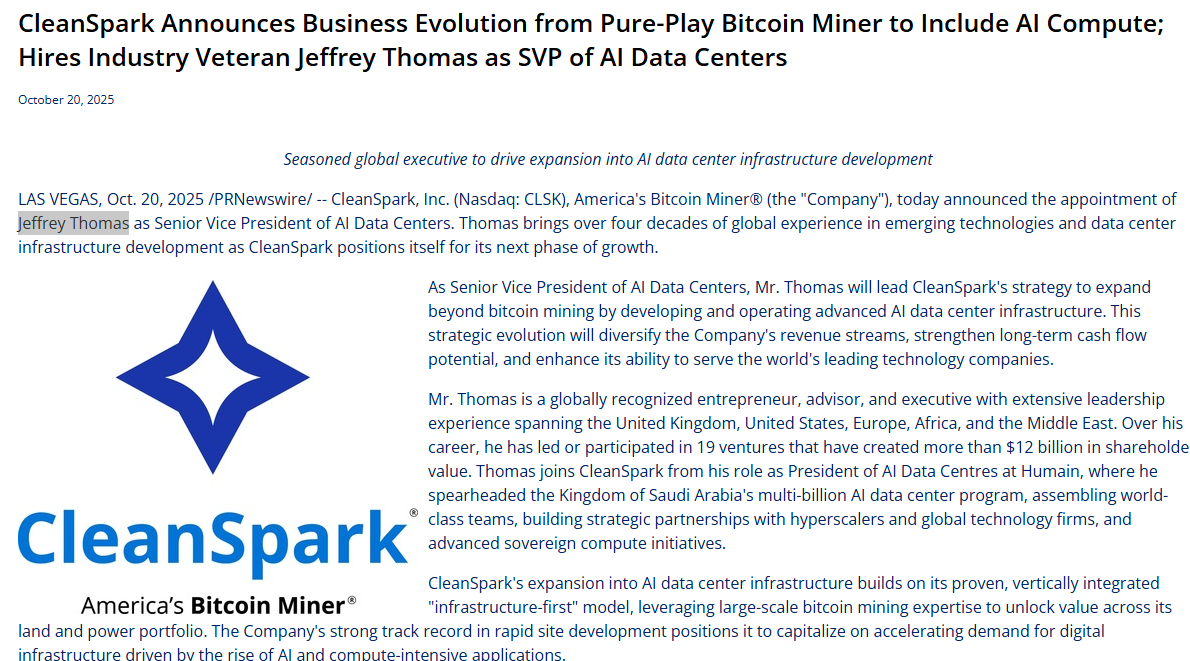 CleanSpark shares soar as Bitcoin miner announces AI expansion