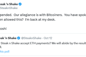 Steak ‘n Shake quickly U-turns as Ether poll angers Bitcoiners