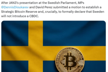 Sweden eyes entering the Bitcoin ‘digital arms race’
