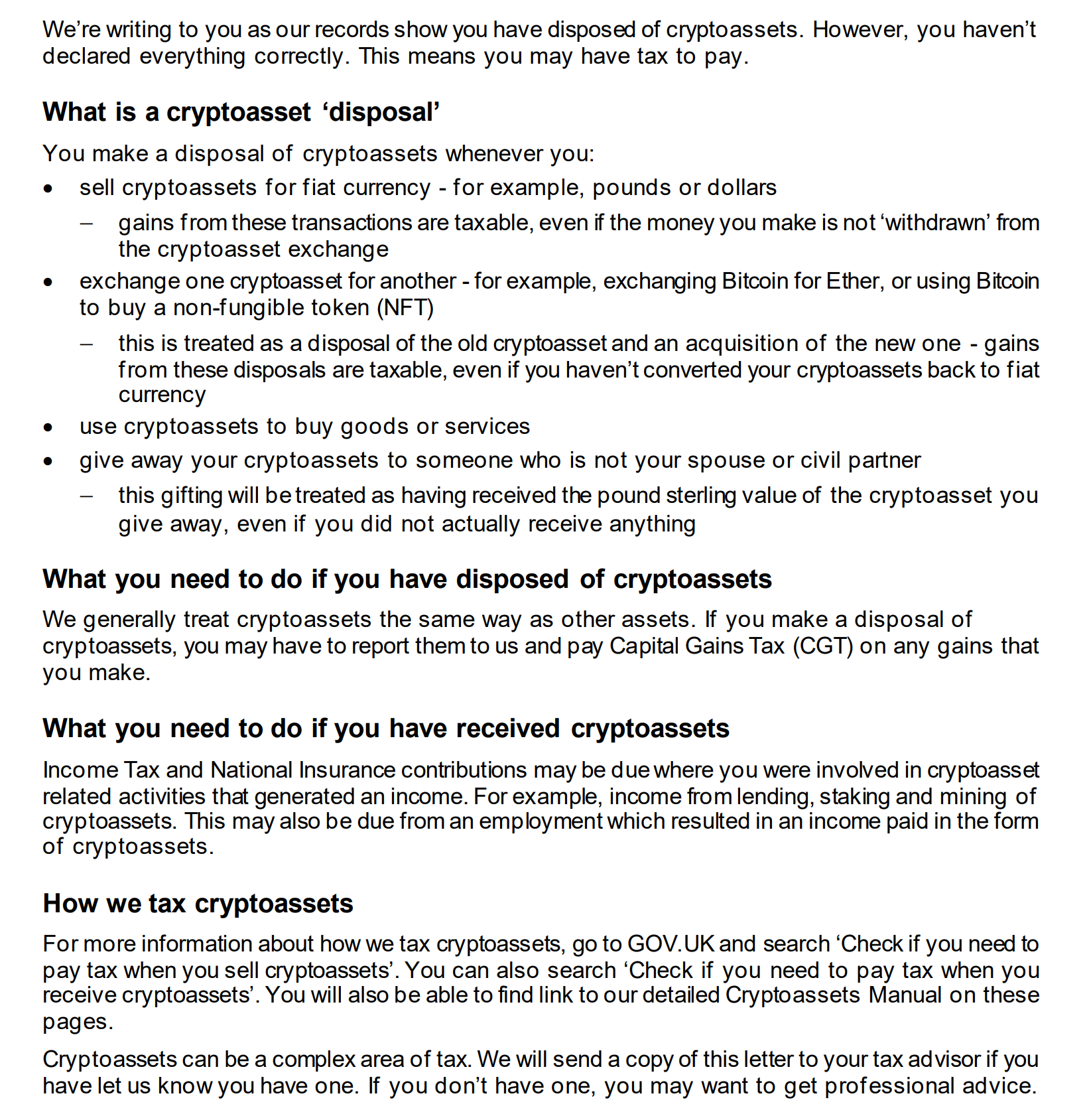 UK tax authority doubles crypto warning letters in crackdown on unpaid gains